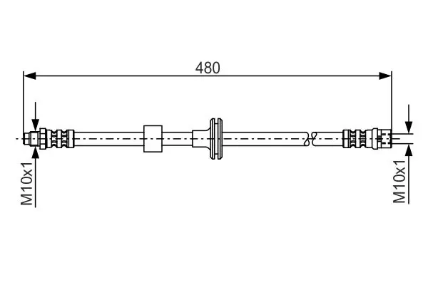 Handler.Part Brake hose Bosch 1987476778 1