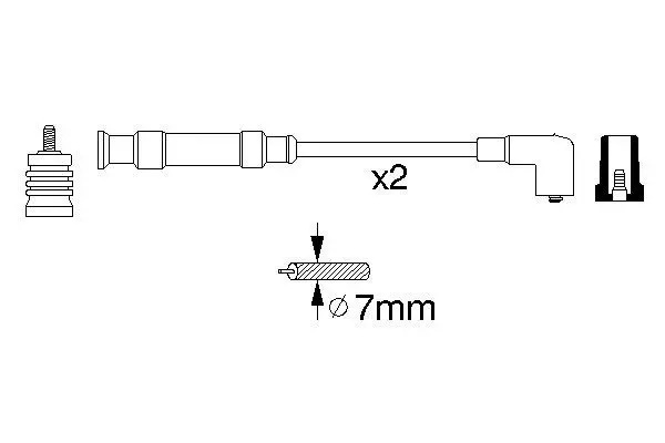 Handler.Part Ignition cable kit Bosch 0356912806 1