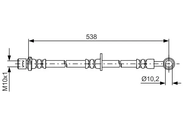 Handler.Part Brake hose Bosch 1987481605 1