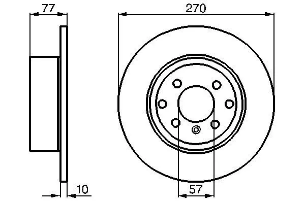 Handler.Part Brake disc Bosch 0986478504 1