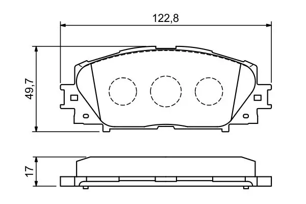 Handler.Part Brake pad set, disc brake Bosch 0986494198 7