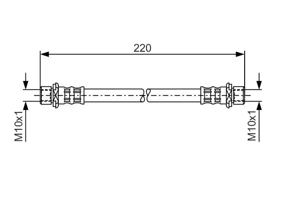 Handler.Part Brake hose Bosch 1987476871 5