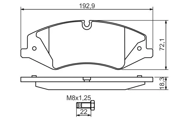 Handler.Part Brake pad set, disc brake Bosch 0986494408 5