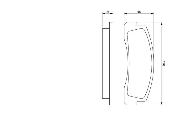 Handler.Part Brake pad set, disc brake Bosch 0986466601 5