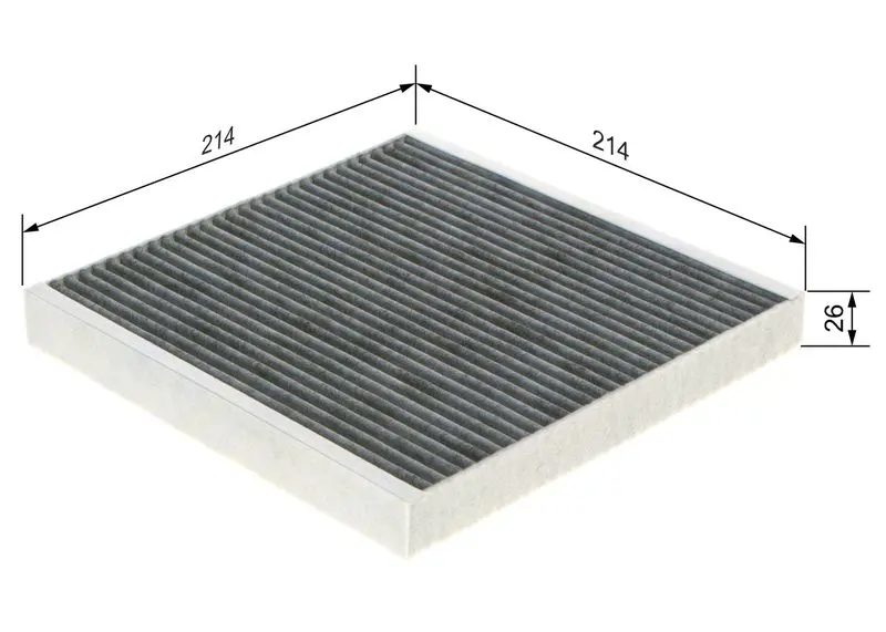 Handler.Part Filter, interior air Bosch 1987432499 5