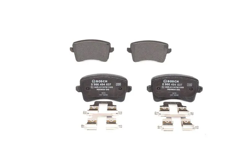 Handler.Part Brake pad set, disc brake Bosch 0986494637 1