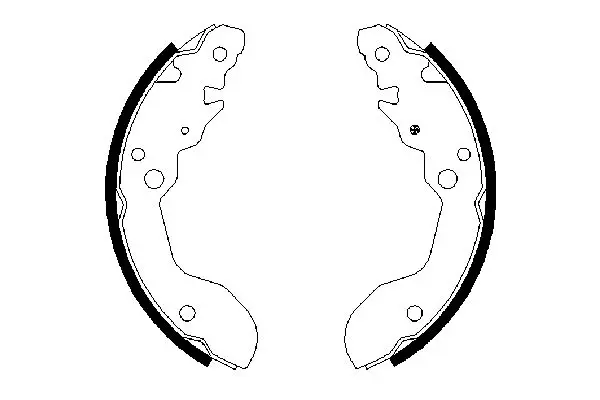 Handler.Part Brake shoe set Bosch 0986487677 1