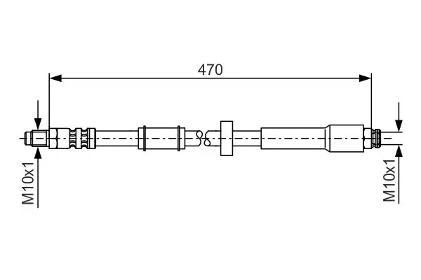 Handler.Part Brake hose Bosch 1987481004 1