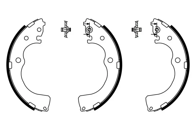 Handler.Part Brake shoe set Bosch 0986487789 1