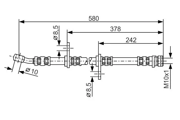 Handler.Part Brake hose Bosch 1987476070 1