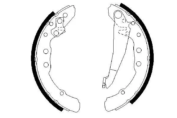 Handler.Part Brake shoe set Bosch 0986487281 5