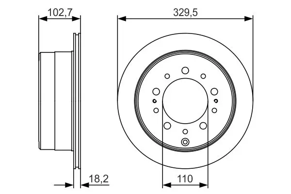 Handler.Part Brake disc Bosch 0986479R15 5