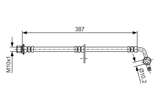 Handler.Part Brake hose Bosch 1987481550 1