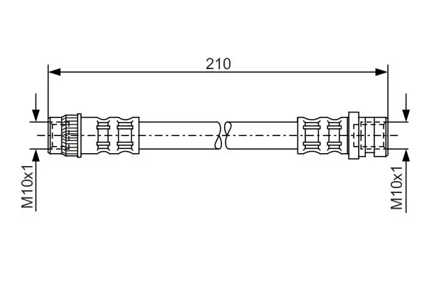 Handler.Part Brake hose Bosch 1987476068 1