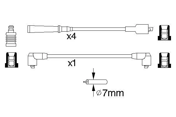 Handler.Part Ignition cable kit Bosch 0986356773 5