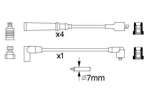 Handler.Part Ignition cable kit Bosch 0986356890 1