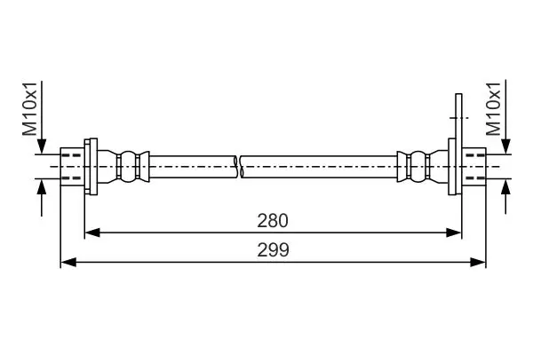 Handler.Part Brake hose Bosch 1987481441 1