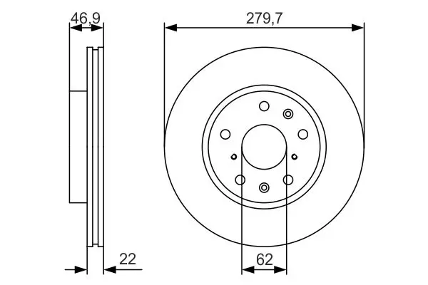 Handler.Part Brake disc Bosch 0986479S58 5