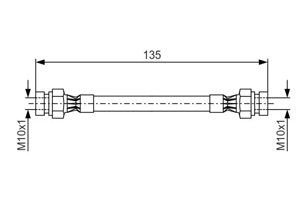 Handler.Part Brake hose Bosch 1987476400 1