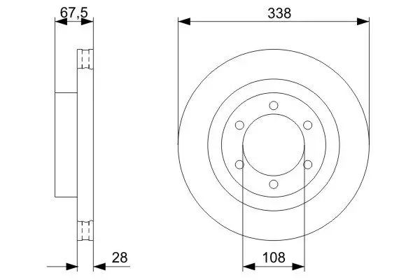 Handler.Part Brake disc Bosch 0986479304 5