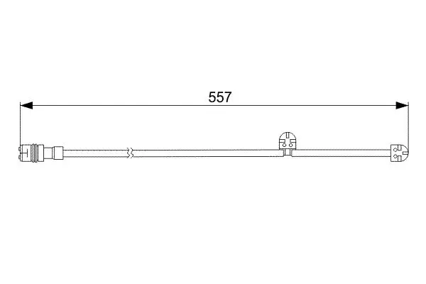 Handler.Part Warning Contact, brake pad wear Bosch 1987473060 1