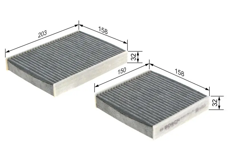 Handler.Part Filter, interior air Bosch 1987432436 5