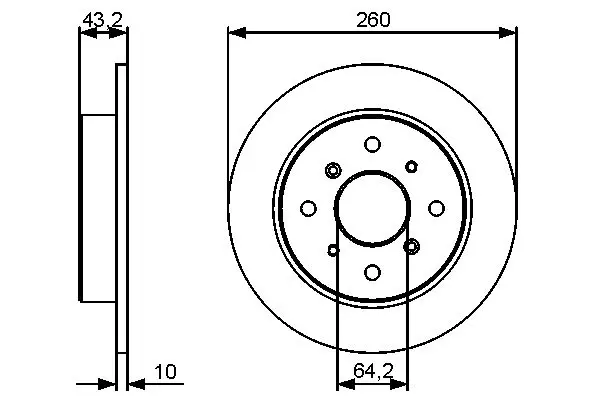 Handler.Part Brake disc Bosch 0986479447 1