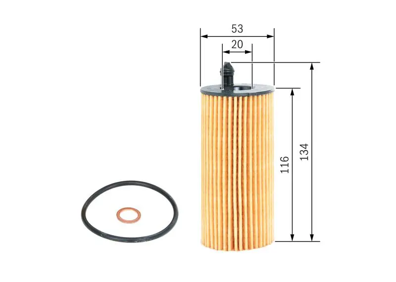 Handler.Part Oil filter Bosch F026407205 5