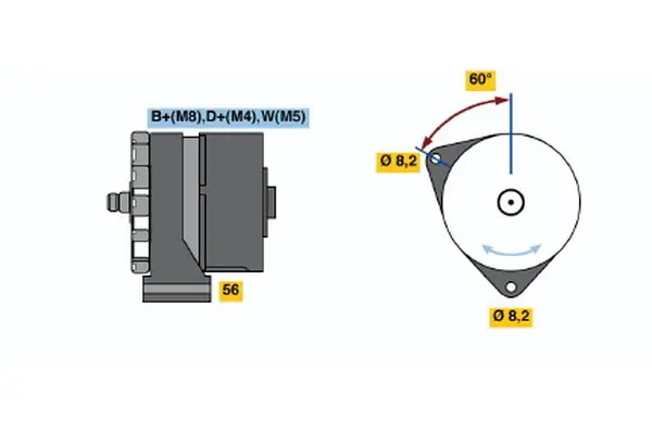 Handler.Part Alternator Bosch 0120469102 5