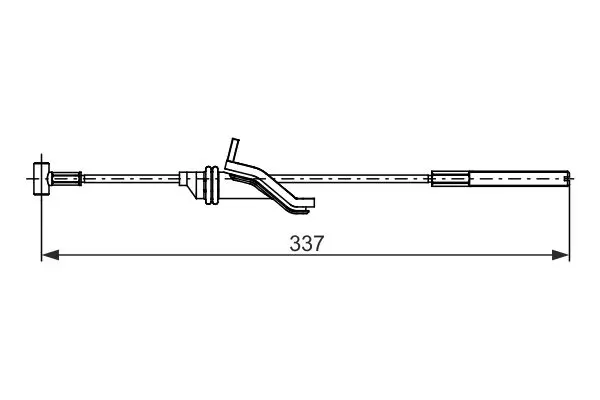 Handler.Part Cable, parking brake Bosch 1987482743 5