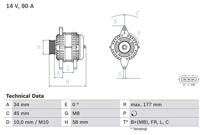 Handler.Part Alternator Bosch 0986083380 1