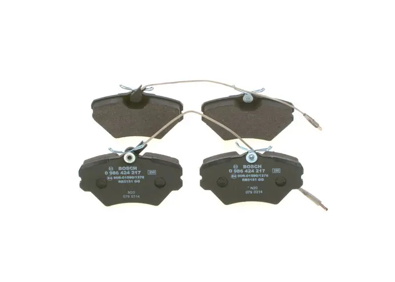 Handler.Part Brake pad set, disc brake Bosch 0986424217 1