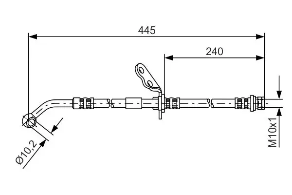 Handler.Part Brake hose Bosch 1987481382 1