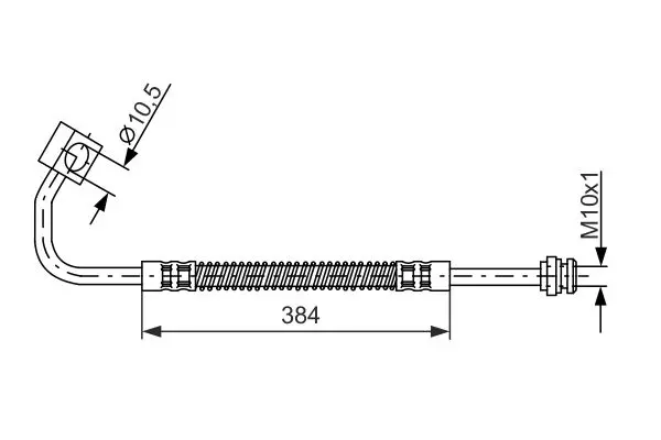 Handler.Part Brake hose Bosch 1987476983 5