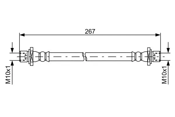 Handler.Part Brake hose Bosch 1987481584 1