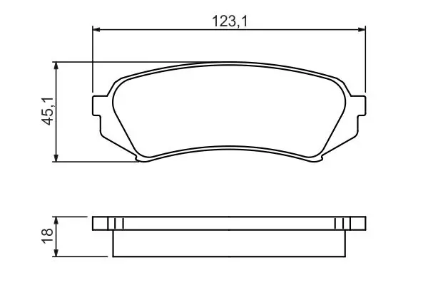 Handler.Part Brake pad set, disc brake Bosch 0986424641 5