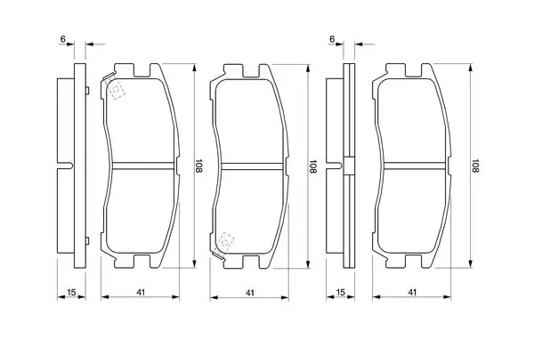 Handler.Part Brake pad set, disc brake Bosch 0986424467 7