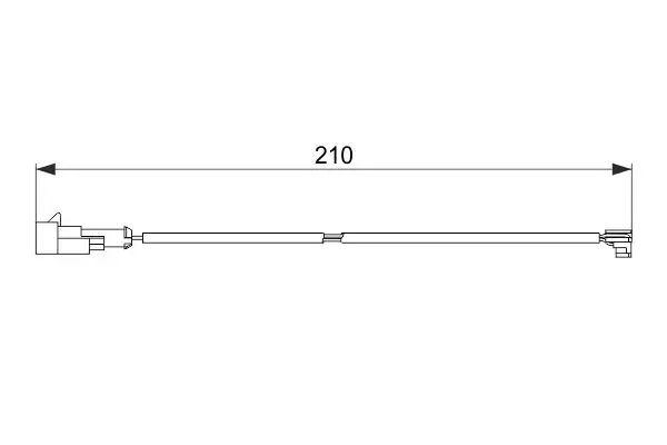 Handler.Part Warning contact, brake pad wear Bosch 1987474520 1