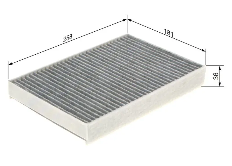 Handler.Part Filter, interior air Bosch 1987435573 5