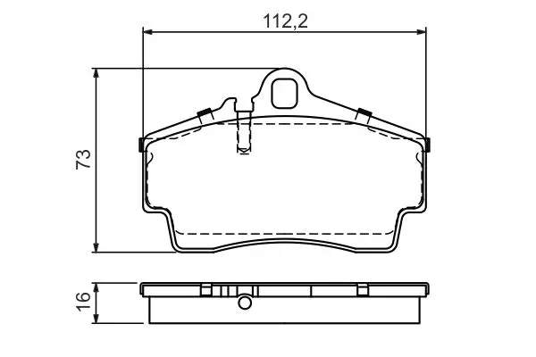 Handler.Part Brake pad set, disc brake Bosch 0986494265 7