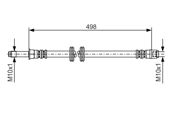 Handler.Part Brake hose Bosch 1987481006 1