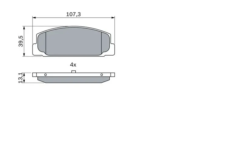 Handler.Part Brake pad set, disc brake Bosch 0986424817 5