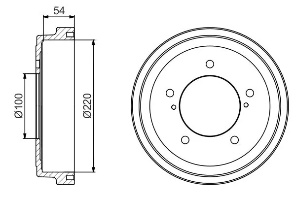 Handler.Part Brake drum Bosch 0986477236 1