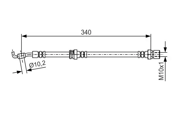 Handler.Part Brake hose Bosch 1987481627 1