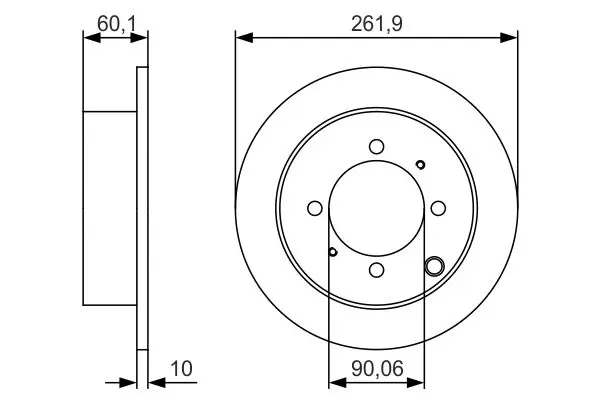 Handler.Part Brake disc Bosch 0986479S53 1