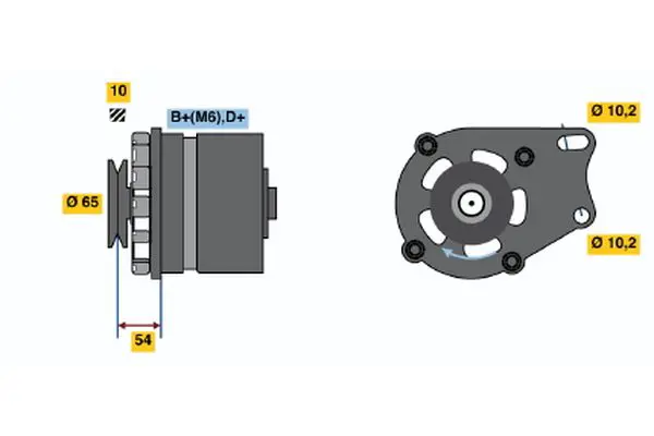 Handler.Part Alternator Bosch 9120144241 1