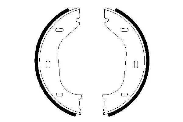 Handler.Part Brake shoe set, parking brake Bosch 0986487202 3