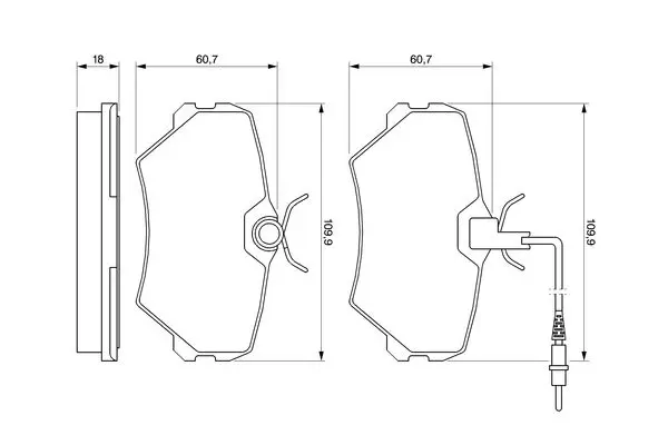 Handler.Part Brake pad set, disc brake Bosch 0986424217 5