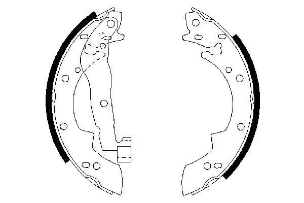 Handler.Part Brake shoe set Bosch 0986487076 1