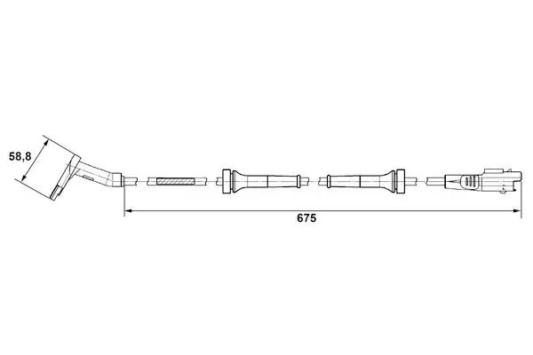 Handler.Part Sensor, wheel speed Bosch 0265007423 5